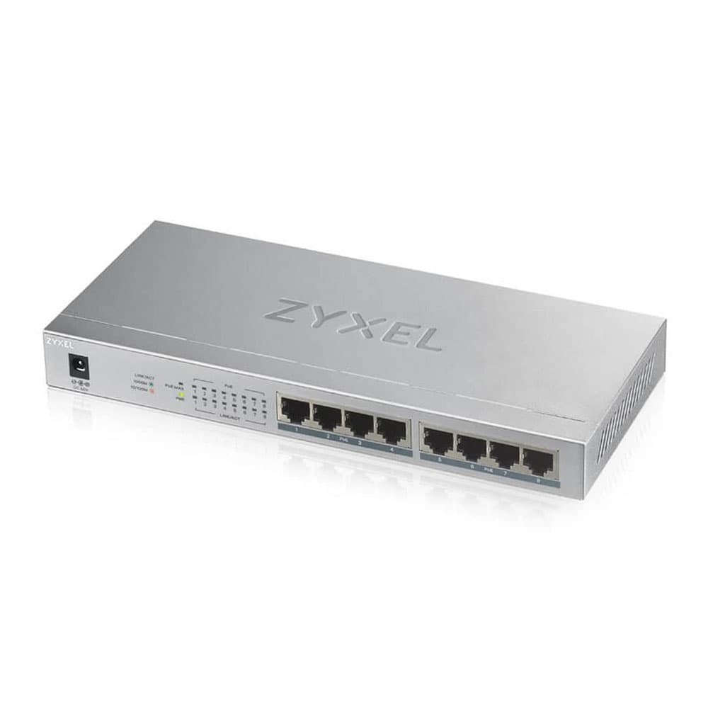Zyxel GS-1008HP 8 Port Poe+Gigabit 10/100/1000 Mbps Switch