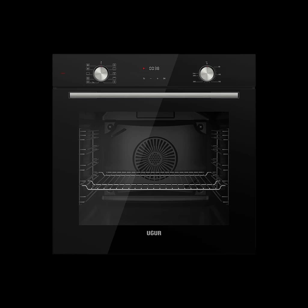 UĞUR UAF 6011D SCPET Fryart Siyah Ankastre Fırın