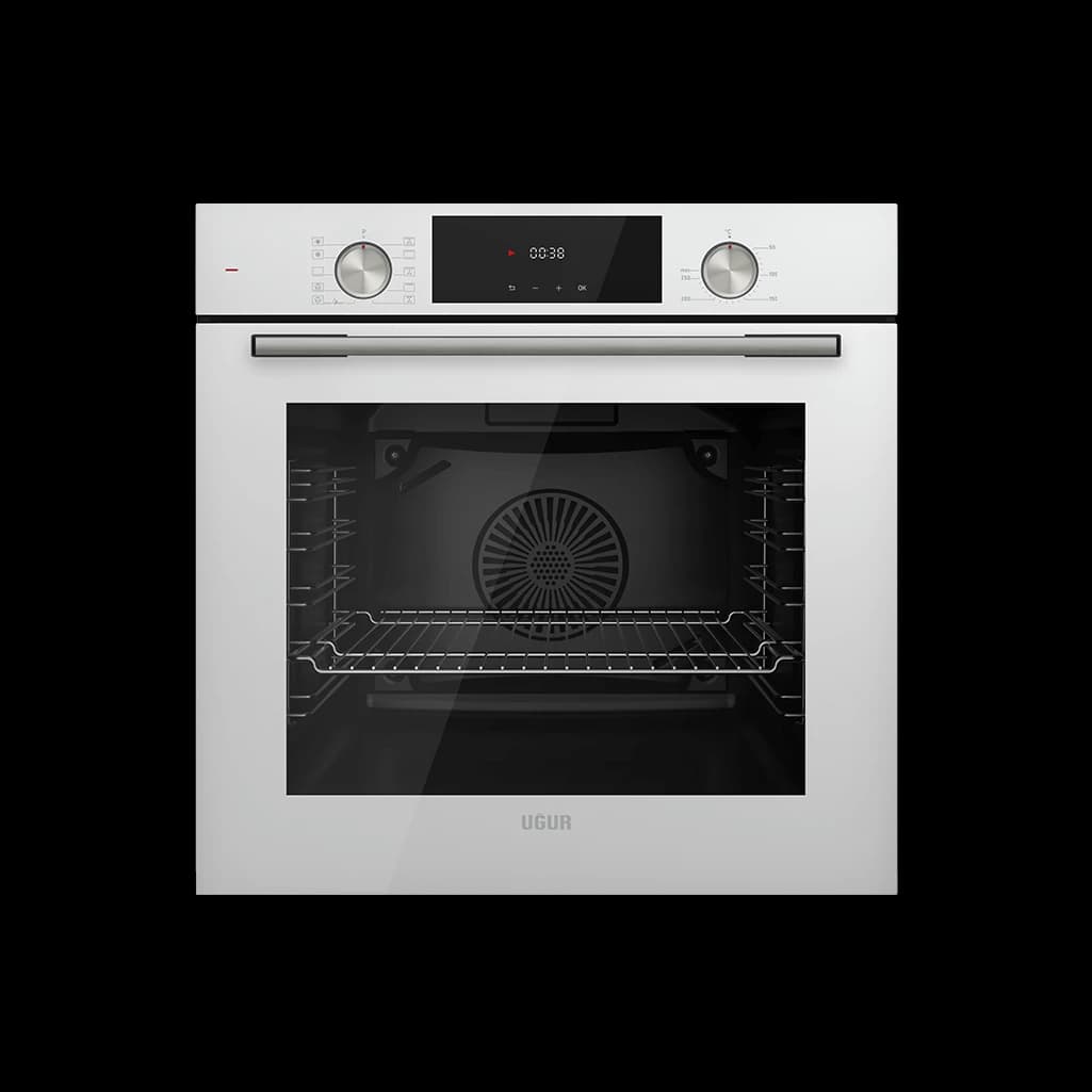 UĞUR UAF 6011D BCPET Beyaz Fryart Ankastre Fırın