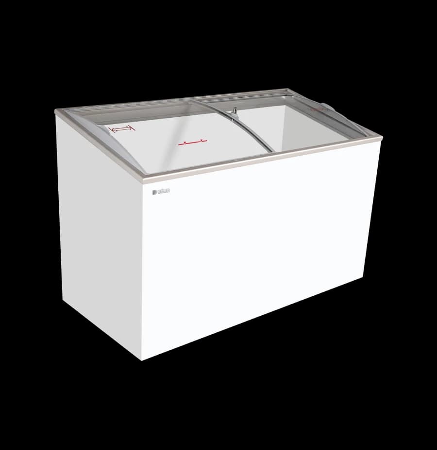 Uğur UDD 400 SCEB Eğik Sürme Bombe Camlı Dondurucu Muhafaza Dolabı