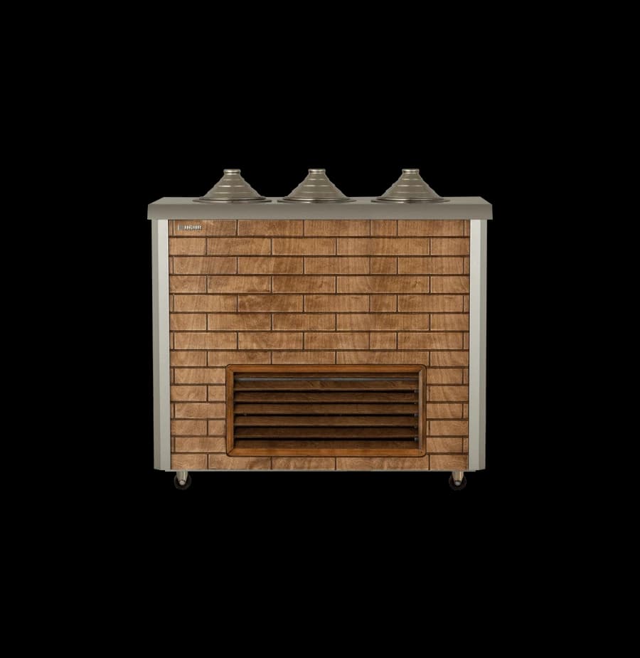 Uğur UDM 3 MF AHŞAP Sosluksuz Yuvarlak Bankolu Fıçı Dolabı