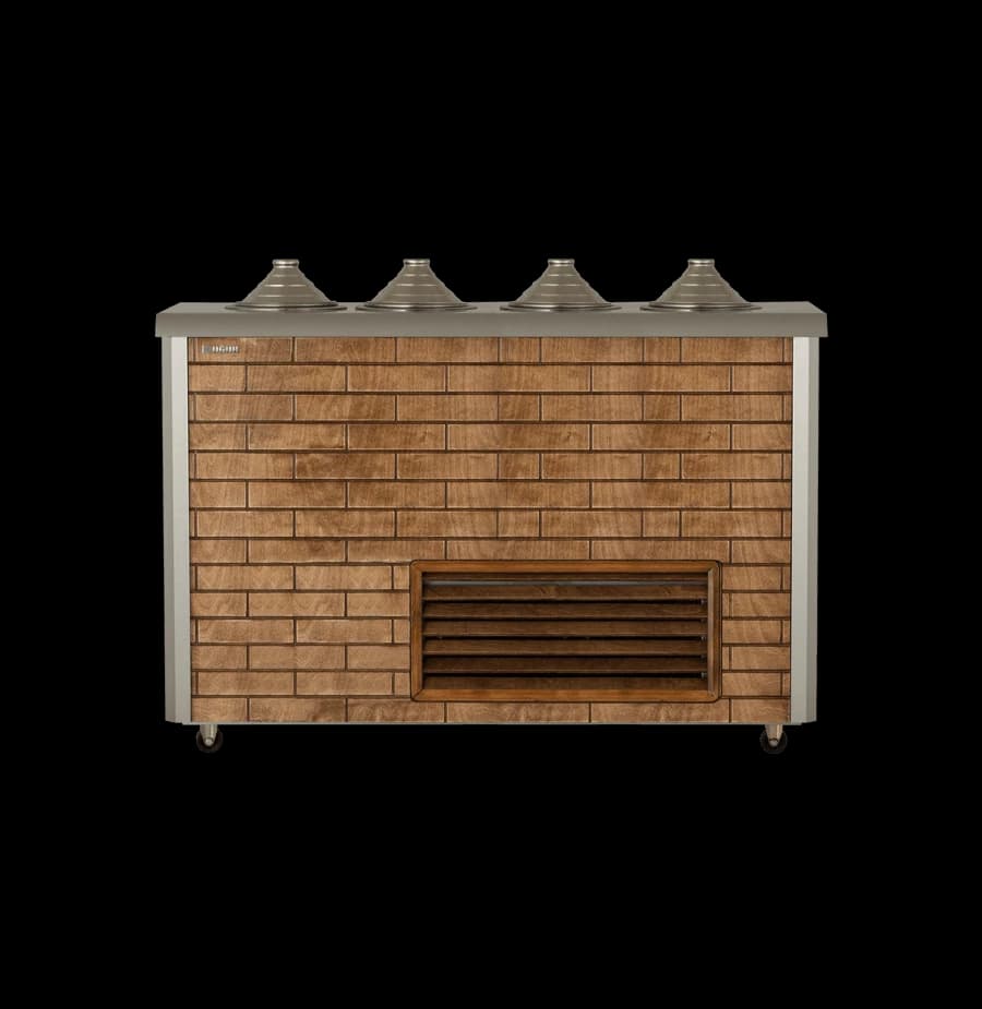 Uğur UDM 4 MF AHŞAP Sosluksuz Yuvarlak Bankolu Fıçı Dolabı