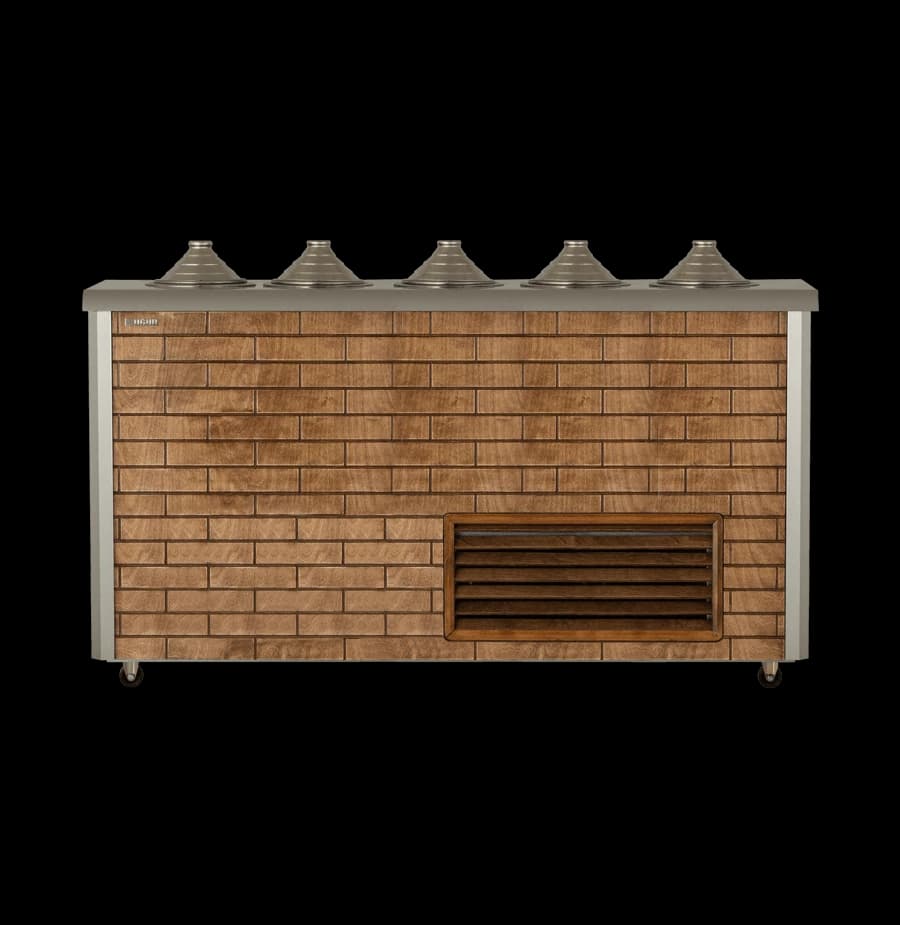 Uğur UDM 5 MF AHŞAP Sosluksuz Yuvarlak Bankolu Fıçı Dolabı